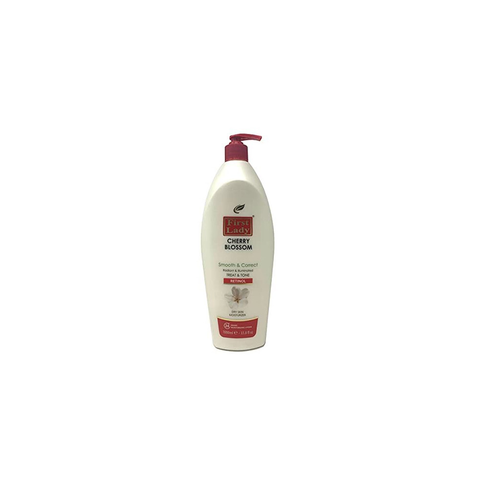 Cherry Blossom Retinol Moisturizing Hand & Body Lotion 1000ml - Tired & Aged Dry Skin