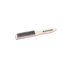 210mm x 25mm Hand Metal Wood Engineers File Cleaning Wire Brush Card Wooden Handle