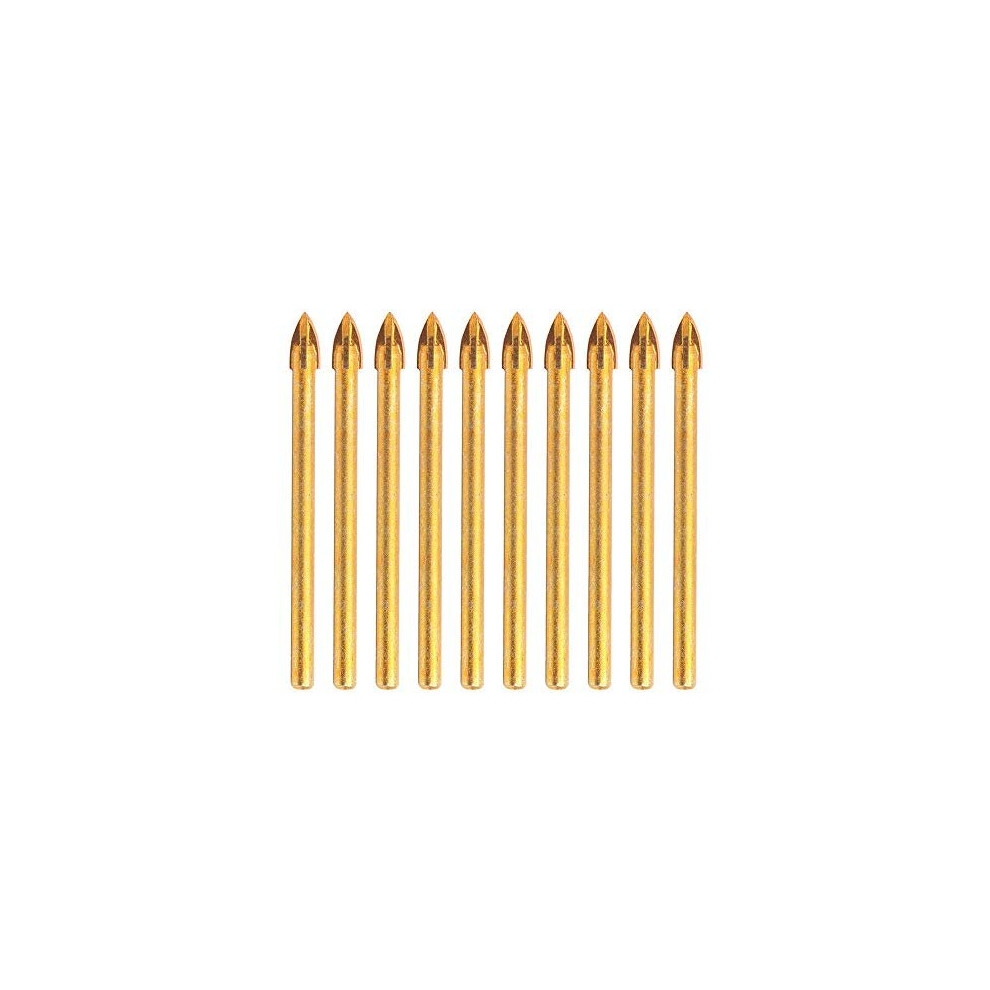 10Pcs 6Mm Carbide Drill Bit Tungsten Tile Glass Ceramic Cross Spear Head Drill Bit 8414745195471