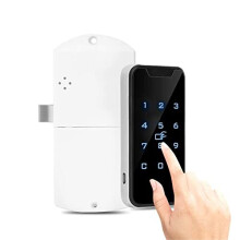 Electronic Cabinet Lock, Smart Digital/RFID Card Password Entry Lock, Touch Keypad Electronic Wardrobe File Cabinet Lock, Keyless Furniture Drawer