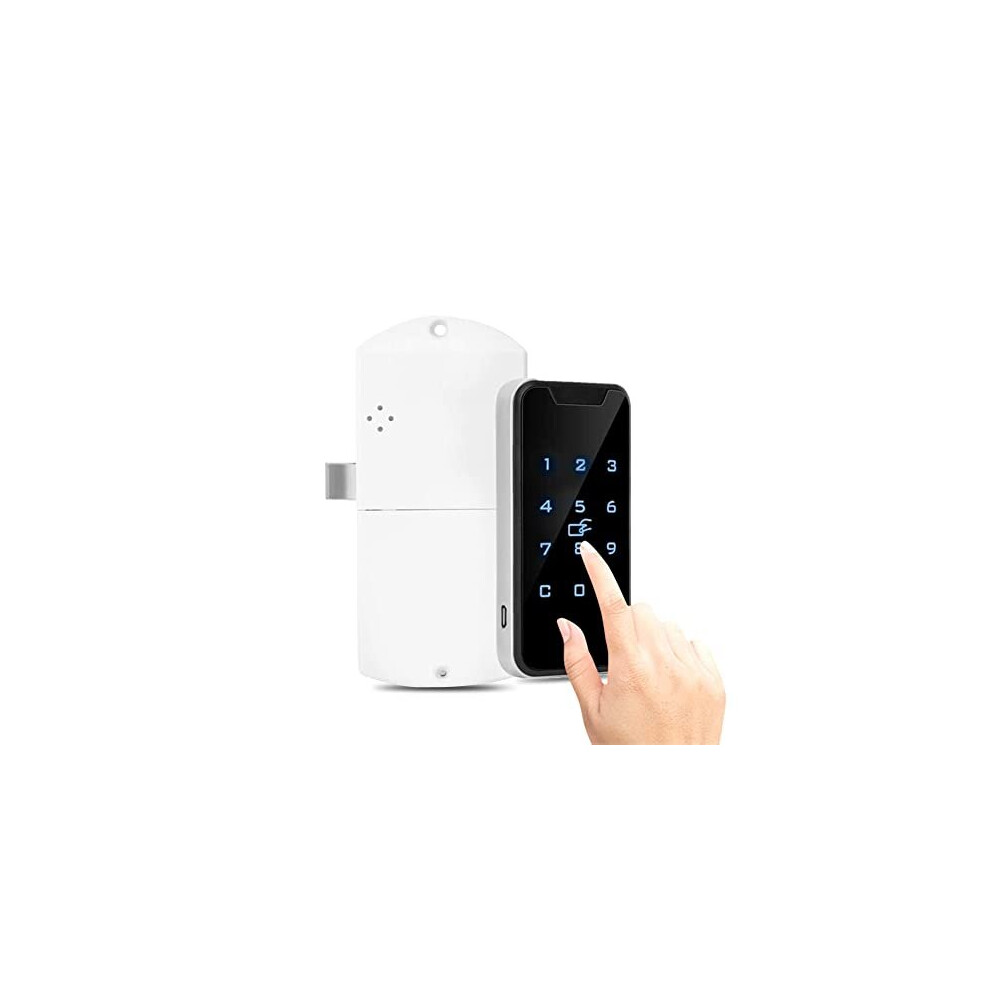 Electronic Cabinet Lock, Smart Digital/Rfid Card Password Entry Lock, Touch Keypad Electronic Wardrobe File Cabinet Lock, Keyless Furniture Drawer 747333972955