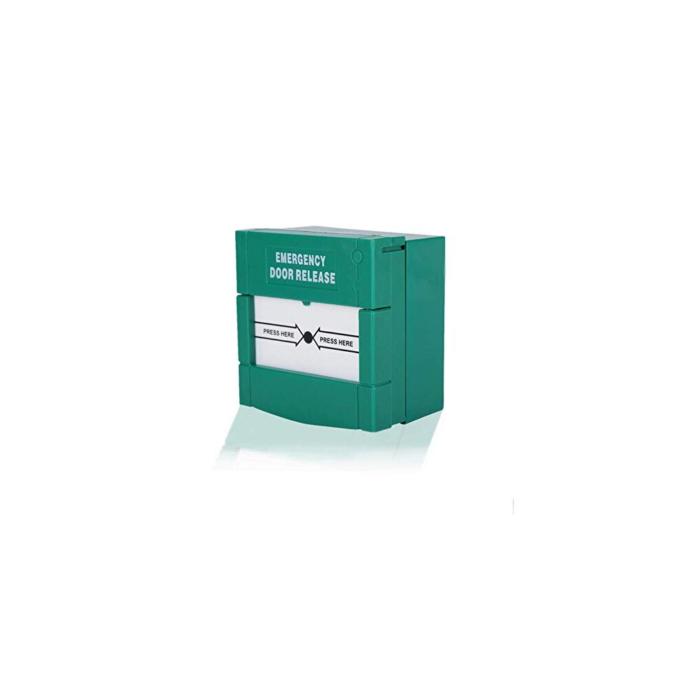 Emergency Door Release Break Glass Fire Alarm Green Security Alarm For Home Security 736077802833
