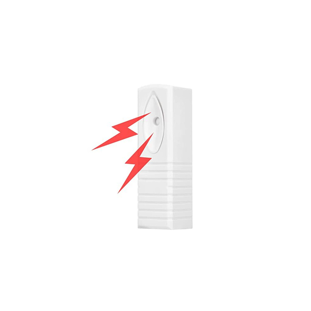 Window Alert Vibration Alarm, Wired Vibration Alarm Sensor, Photoelectric Vibration Alarm Sensor Detector, Anti-Theft Window Alarm For Home Security 736342184145