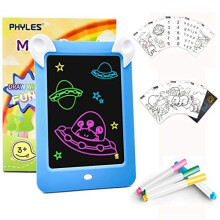 Magic Drawing Board, Portable Writing Board, Handwriting Toys for Kids, Draw, Sketch, Art, Educational Toys and Gifts, Includes 10 Stencils, 4 Drawing