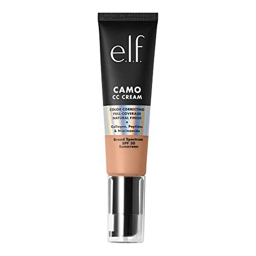 e.l.f. Camo CC Cream  Color Correcting Medium-To-Full Coverage Foundation with SPF 30  Light 250 W  1.05 Oz (30g)