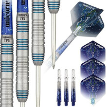 Darts Set | Core XL T95 Series Style 2 | 95% Tungsten Barrels with Blue Accents | Steel Tip | 23 g