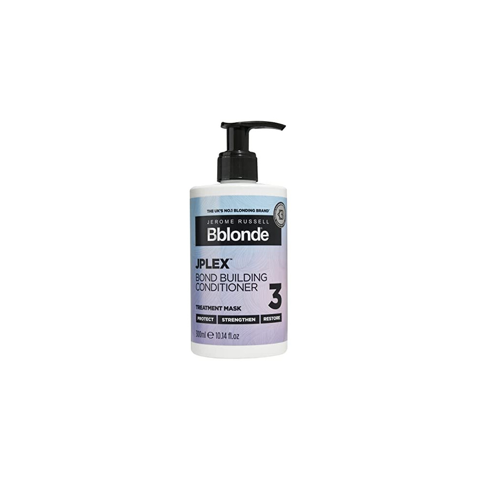 Jerome Russell Bblonde Jplex 3 Bond Building Conditioner- Hair Treatment To Protect, Strengthen & Restore Hair, Nourishing Hair Mask, 300Ml