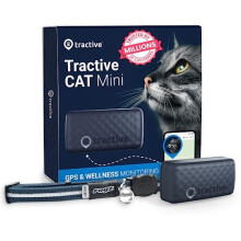 GPS Cat Tracker Mini | 24/7 Location & Territory | Escape Alerts | Unlimited Range (Blue) + Rogz Breakaway Collar