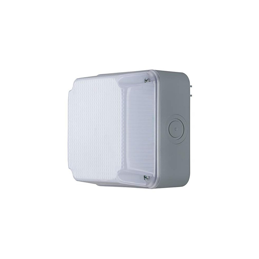 LED Storm Outdoor Bulkhead Light, 11.5 x 11.5 cm, 4.5 W, 4000K Colour Temperature, White