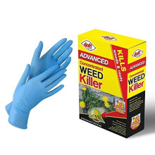 Advanced Weed Killer Concentrated Extra strong with 1 Pair Non-Sterile Gloves Super Strength and Easy to use, Weed & Roots Control with Glyphosate (3