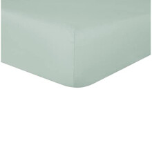 Plain Bamboo Cotton Fitted Sheet Soft Warm Cosy & Breathable Comfortable Bedding Bottom Sheets 35cm Extra Deep Pockets - Sage Green - Super King