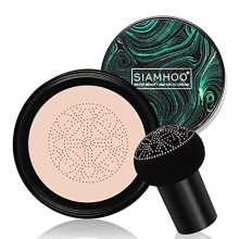 CC Cream Foundation with Mushroom Head Air Cushion CC Cream Foundation Full Coverage for Flawless Makeup, Even Skin Tone 0.7fl.oz - Ivory