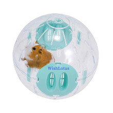 Hamster Ball, 14cm Running Hamster Wheel Small Pet Plastic Cute Exercise Ball Golden Silk Shih Tzu Bear Jogging Wheel Toy Relieves Boredom and