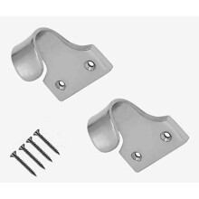 TERF Traditional Polished Chrome Sash Lift Heavy Duty Sash Window Lift Pull Sliding Handle Including Fixing Screw - Pack of 2