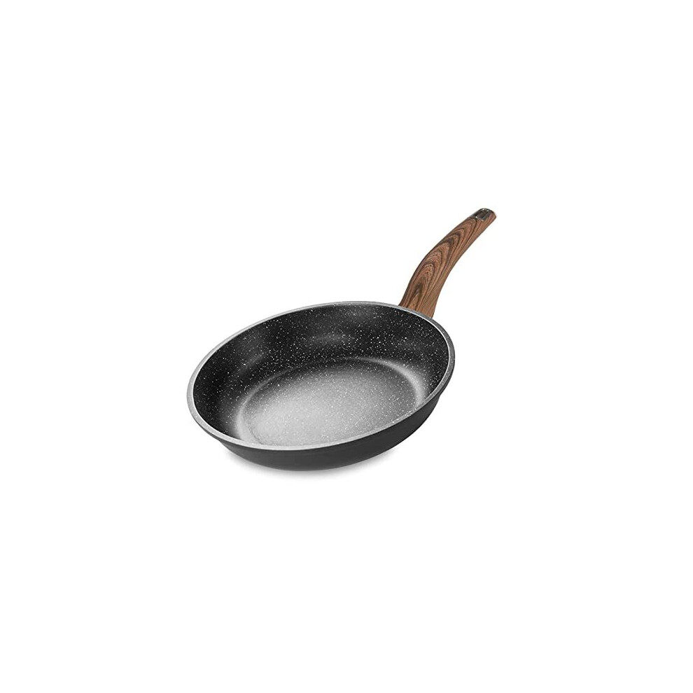 Non Stick Frying Pan,28 cm Induction Frying Pan with Cast Aluminum Stone Anti-Scratch Coating and Bakelite Handle,PFOA Free,All Stoves Compatible