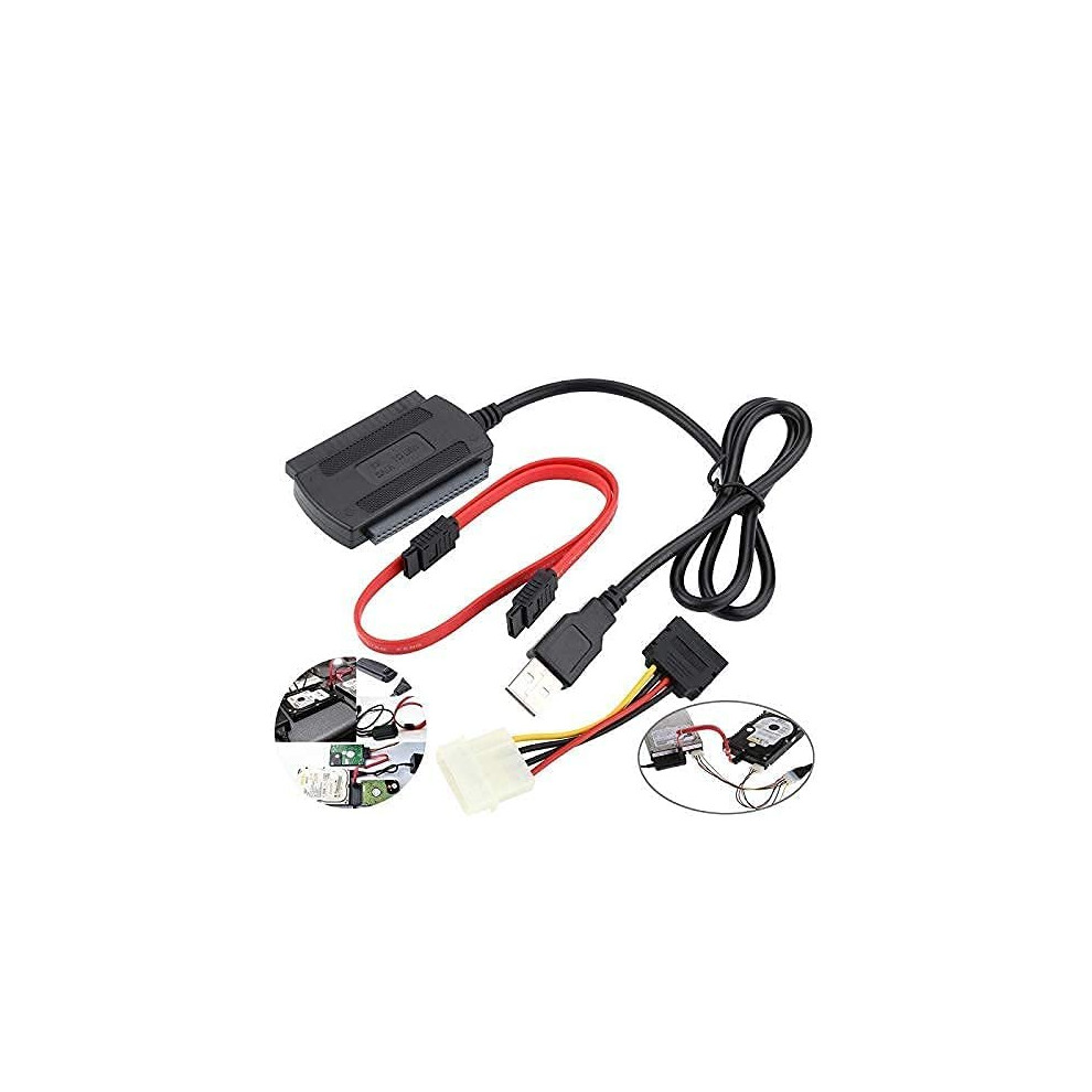 Usb To Ide/Sata Adapter Sata/Pata/Ide To Usb2.0 Converter Cable Adapter For 2.5/3.5 Hard Drive Disk 5060879091276