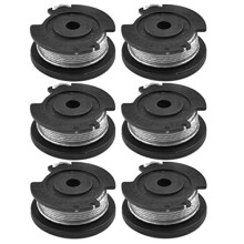 6 Pack Replacement Spool & Line For Bosch Easy Grass Cut 18V 23 26 18 Strimmer Lawnmower Parts # F016800569