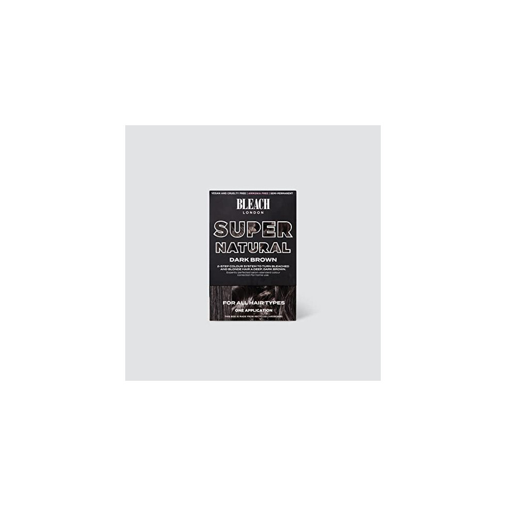 DARK BROWN SUPER NATURAL KIT - Semi-permanent dark brown colour correction kit