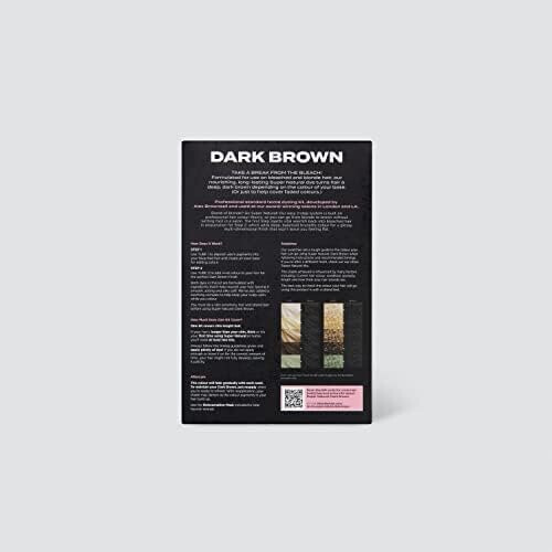 DARK BROWN SUPER NATURAL KIT - Semi-permanent dark brown colour correction kit 1
