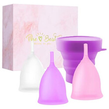 Menstrual Cups, Period Cup Set for Regular & Heavy Flow, Comfortable Leak-Proof, Sanitary Pad and Tampon Alternative, Feminine Hygiene Products (2