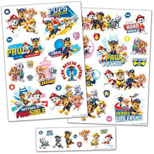 PAW Patrol Vinyl Wall Stickers | Perfect for Decorating Childrens' Bedrooms and Furniture, Multicoloured/Transparent Borders, Various Sizes