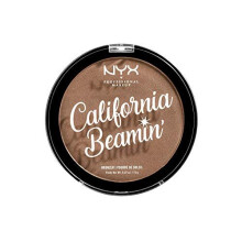 California Beamin' Face and Body Bronzer, Shimmery Pressed Powder, Large Format, Vegan Formula, Satin Finish, 14 g, Shade: The Golden One