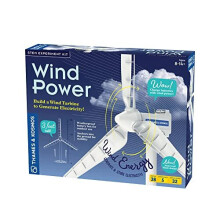Thames & Kosmos Vindkraft V4.0 STEM Experiment Kit | Bygg en 3ft Vindkraftverk för Elektricitet