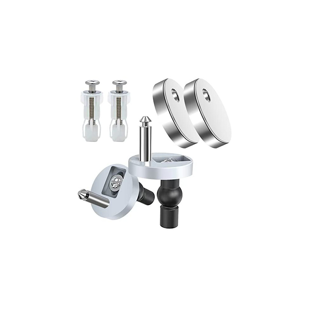 Toilet Seat Hinges Screws， Bolts Toilet Seats Fittings Fix Expanding Rubber Top Nuts Screws Universal Toilet Lid Seats Toilet Seat Replacement Parts