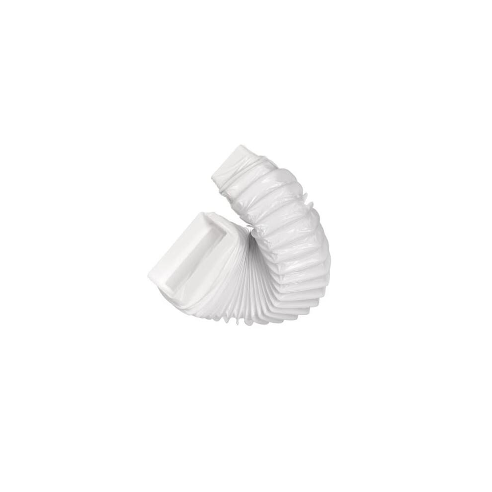 110X55mm Flexible Duct With Connectors - Rectangular Flat Pvc Ducting 4750492017074