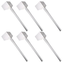 6pcs External Corner Trowel Stainless Steel Outer Corner Tools 90 Degree Right Angle Inner Corner Trowel Wall Corner Plastering Tool for Building