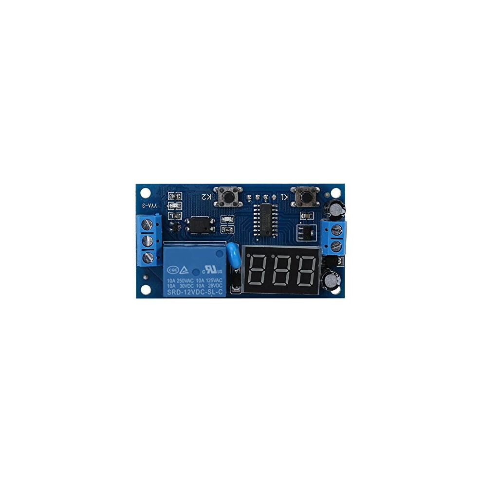 Dc 12V Cycle Delay Timer Relay Switch Adjustable Infinite Cycle Time Relay Board With Led Display For Timer Operating Equipment 8851682001562