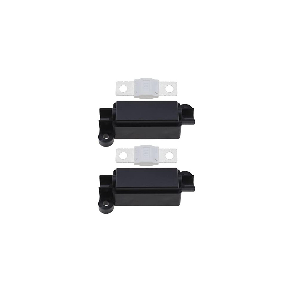 2PCS Midi Fuse Holders & 2PCS 80Amp Midi Fuses for Cars Trucks Construction Vehicles Agricultural Machinery Buses Caravans
