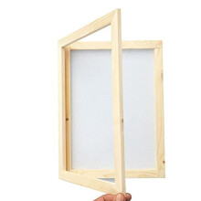 Ancient Paper Making Method Wooden Paper Making Crafting Papermaking Mould Frame Screen for DIY Handcrafts Supplies 25x34cm