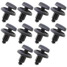 10pcs Grey Plastic Parcel Shelf Clip Early Type End Car Replacement Rivet Compatible with Nissan Juke F13 2013 and Newer 799161KA3A