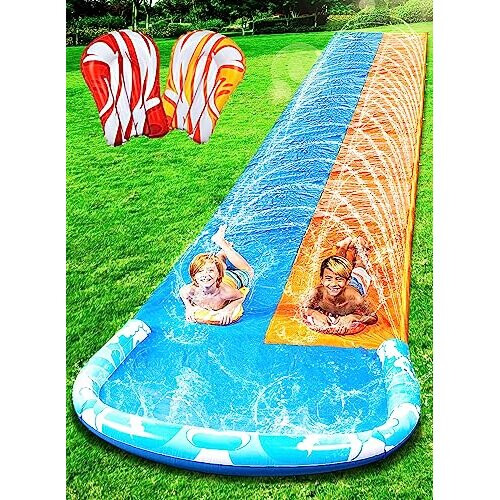 685 Cm Slip Slide And 2 Bodyboards Lawn Water Slides Slip N Waterslides Summer Water Toy With