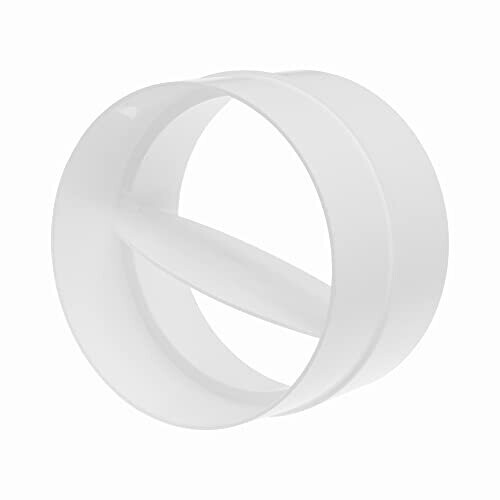 Back Draft Blocker 4 Inch / 100mm, Backdraft Damper Dryer Vent Hose, Inline Extractor Fan Vent Back Draught Shutter 1
