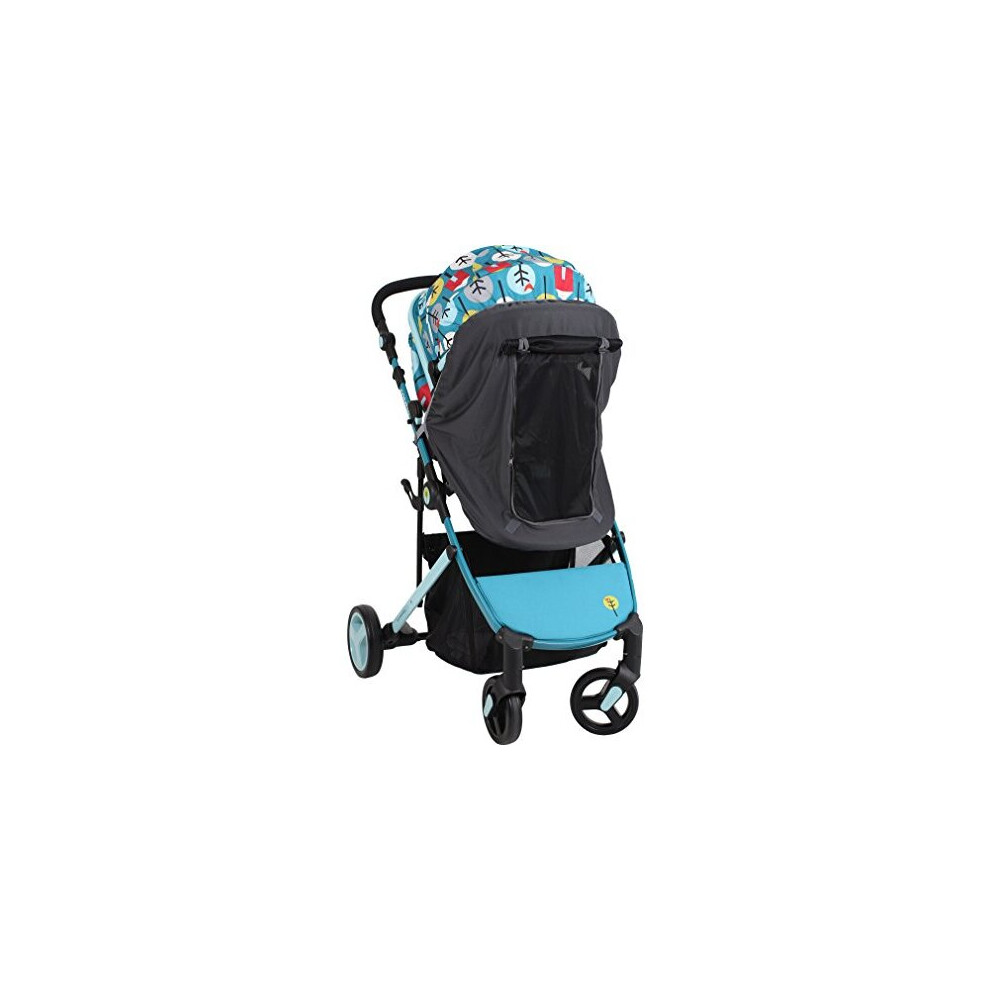 Buggy & Pushchair Blackout Sun Shade With Double Door Opening, UV Protection Cover, Universal Fit