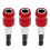 3pcs 1/4” Hex Shank Magnetic Screwdriver Bits Holder Quick Release Drill Bit Extension Bar Chuck Adapter Quick Change Socket Screw Driver Drill Bit 5
