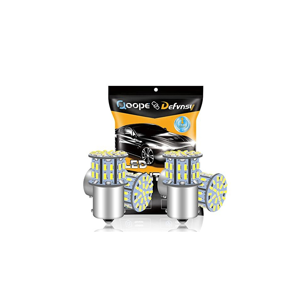 Super Bright 6500K 1156 Ba15s 1141 1003 7506 3014 50-Smd Led Bulbs For 12V Day Running Lights And Reverse Lights, Car Camper Rv Caravan White 733420853252