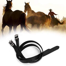 Stirrup Leathers,1 Pair Stirrup Leathers Stainless Steel Horse Buckle Stirrup Leathers,leather Finish Horse Stirrup Belt, Horse Accessories