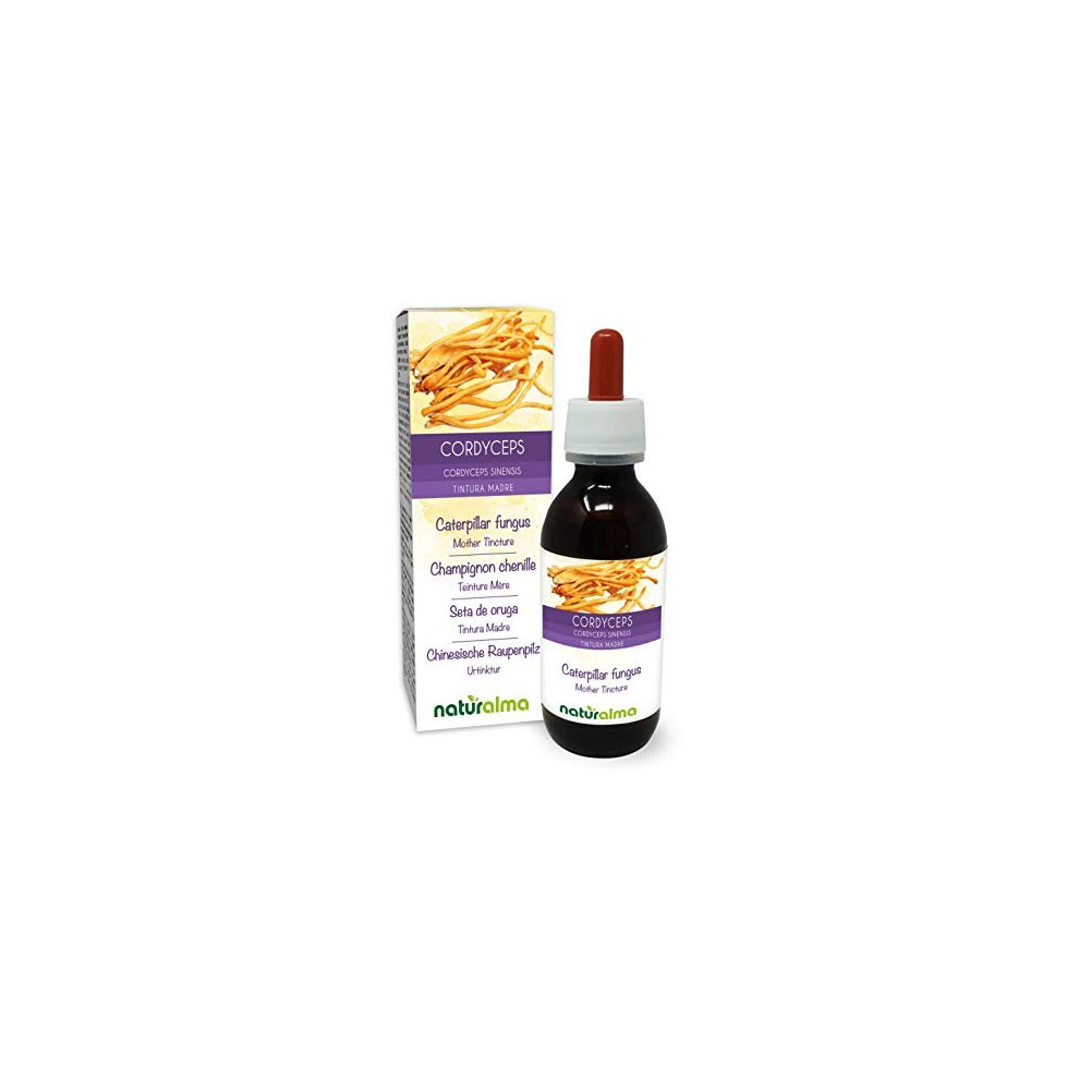 Naturalma Cordyceps Or Caterpillar Mushroom (Cordyceps Sinensis Or Ophiocordyceps Sinensis) Fungus Or Mushroom Alcohol-Free Mother Tincture | Liquid
