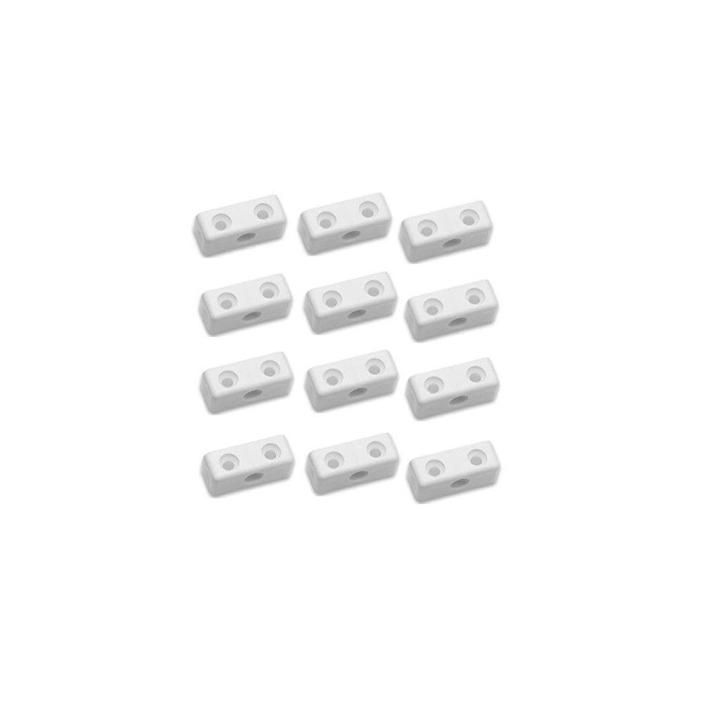 Terf 50 Pcs Heavy Duty Modesty Block Wood & Furniture Jointing Connector - White 5059655000335