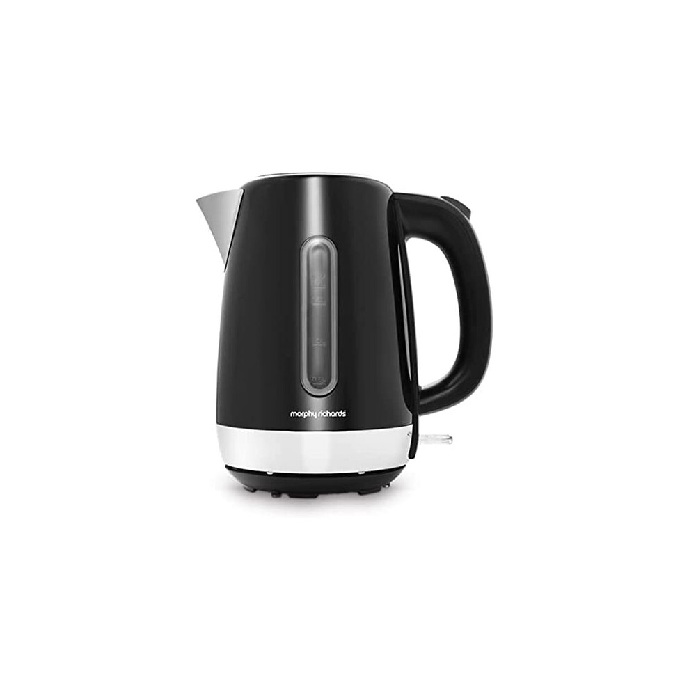 Morphy Richards Equip Jug Kettle - 1.7L - Rapid Boil - Limescale Filter - 102783 Black