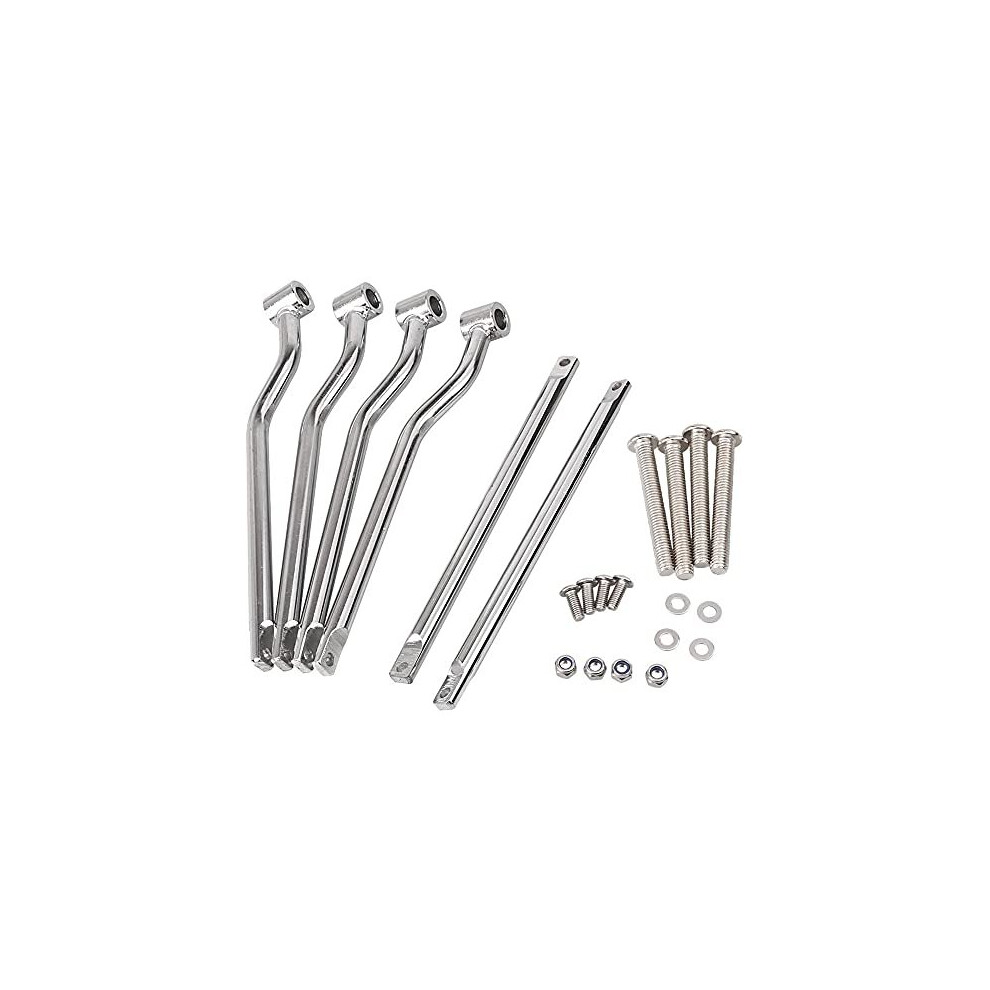 Universal Stainless Steel Motorcycle Saddlebag Side Support Bars Mounting Brackets Compatible 718115175628