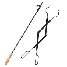 Fireplace Tools Sets, Fire Pit, Fire Tongs, Fire Companion Set, Fire Tool Kit Fireplace Accessories for Burner Chimney Poker Wood Stove