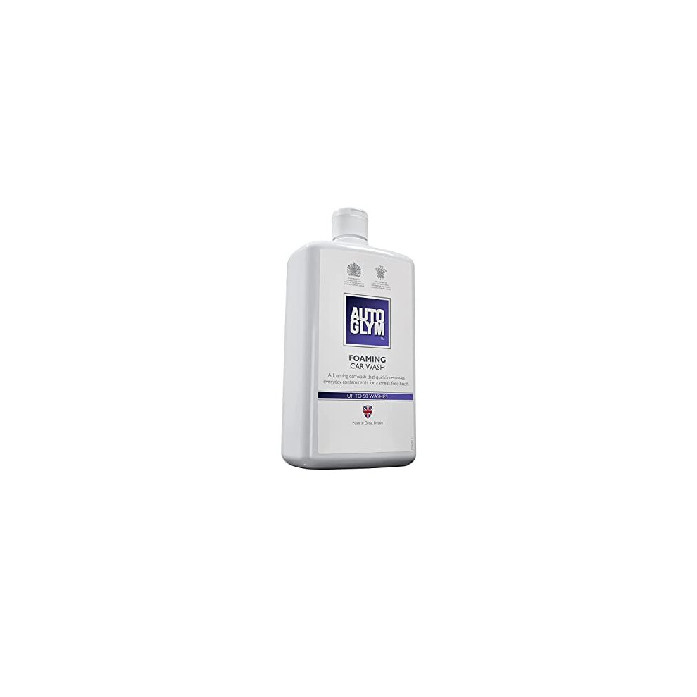 Autoglym Foaming Car Wash, 1 Litre, High Foaming Shampoo, Car Cleaning Shampoo For All Bodyworks, Streak Free Finish, Ph Neutral