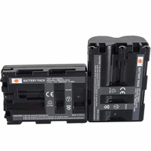 DSTE 2x NP-FM500H Rechargeable Li-ion Battery for Sony a200 a300 a350 a700 Alpha a58 Alpha a99 DSLR-A100 DSLR-A100/B DSLR-A100H DSLR-A100K