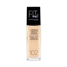 New York Fit Me! Make-Up, Foundation with SPF18, For Flawless Skin, All Skin Types, No. 102 Fair Ivory, 30 ml