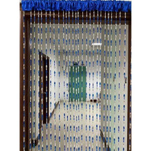 Acrylic Beaded Door Curtain Decor Tassel Room Divider – Dark Blue, 100x195 cm (39x74 in)