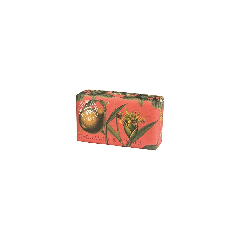 The English Soap Company Royal Botanical Gardens, Kew Bergamot & Ginger Shea Butter Soap, 240G